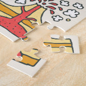 Hand getrokken Geografie Illustratie Legpuzzel (Zijkant)