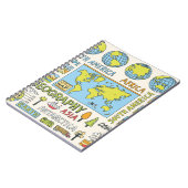 Hand getrokken  Geografie Illustratie Notitieboek (Linkerzijde)