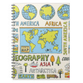 Hand getrokken  Geografie Illustratie Notitieboek (Voorkant)