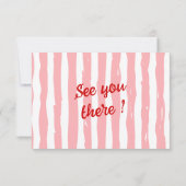 Hand getrokken geschreven eigenzinnige Lijst QR Co RSVP Kaartje (Achterkant)