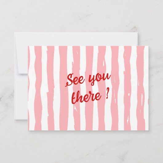 Hand getrokken geschreven eigenzinnige Lijst QR Co RSVP Kaartje (Achterkant)