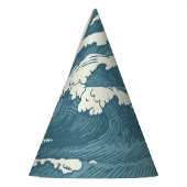 Hand-getrokken golven retro patroon feesthoedjes (Links)