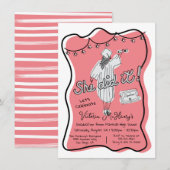 Hand getrokken golvende lijst graduatie partij kaart (Voorkant / Achterkant)