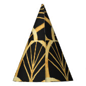 Hand getrokken gouden imitatie Waterverf Feesthoedjes (Achterkant)