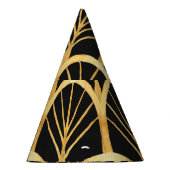 Hand getrokken gouden imitatie Waterverf Feesthoedjes (Rechts)