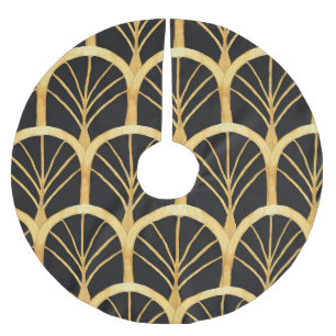 Hand getrokken gouden imitatie Waterverf Kerstboom Rok