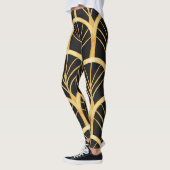Hand getrokken gouden imitatie Waterverf Leggings (Links)