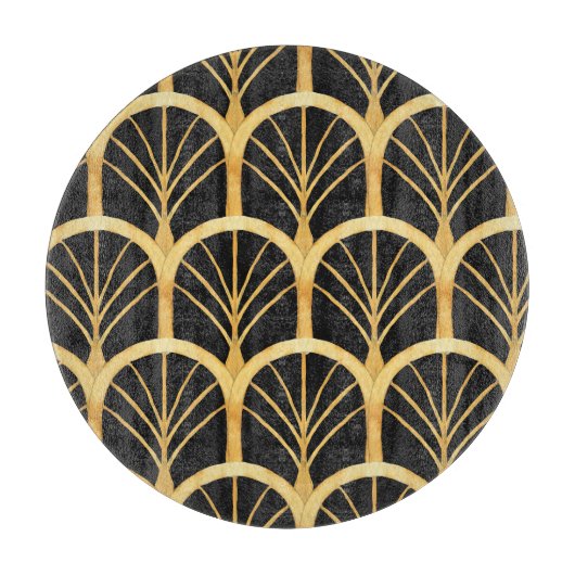 Hand getrokken gouden imitatie Waterverf Snijplank (Voorkant)