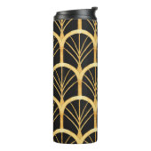 Hand getrokken gouden imitatie Waterverf Thermosbeker (Gedraaid links)