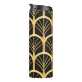 Hand getrokken gouden imitatie Waterverf Thermosbeker (Geroteerd rechts)