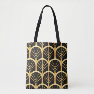 Hand getrokken gouden imitatie Waterverf Tote Bag