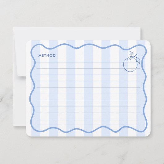 Hand getrokken grens Citrus Vrijgezellenfeest Rece Kaart (Achterkant)