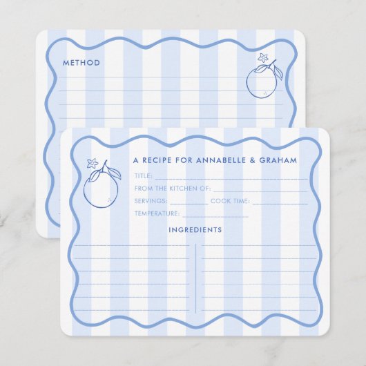 Hand getrokken grens Citrus Vrijgezellenfeest Rece Kaart (Voorkant / Achterkant)