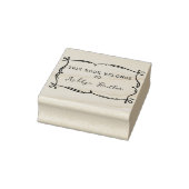 Hand getrokken grens persoonlijke bibliotheek boek rubberstempel (Stempel)