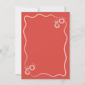 Hand getrokken grillig Save the date Wedding Kaart (Achterkant)