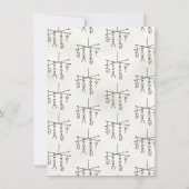 Hand getrokken grillig Wieg Baby shower Kaart (Achterkant)