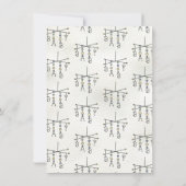 Hand getrokken grillige Baby Wieg mobiel Kaart (Achterkant)