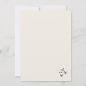 Hand getrokken  grillige bruiloft kaart (Achterkant)