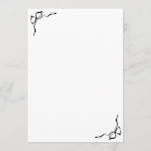 Hand getrokken grillige bruiloft reisschema programmakaart (Achterkant)