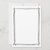 Hand getrokken grillige bruiloft uitnodigingen (Achterkant)