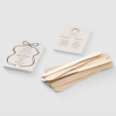 Hand getrokken grillige ceremonie programma Hand F Handwaaier (Niet-gemonteerd)