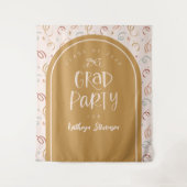 Hand getrokken grillige Confetti Afstudeerder Part Wandkleed (Voorkant)