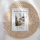 Hand getrokken grillige foto kerst feestdagenkaart