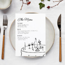 Hand getrokken grillige funky minimalist