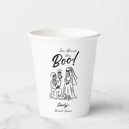 Hand getrokken grillige Halloween Vrijgezellenfees Papieren Bekers (Voorkant)