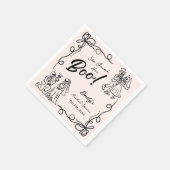 Hand getrokken grillige Halloween Vrijgezellenfees Servet (Hoek)