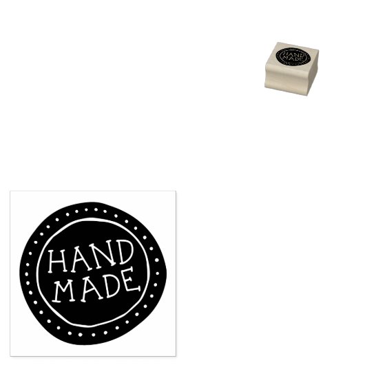 Hand getrokken grillige handgemaakt rubberstempel (Gestempeld)