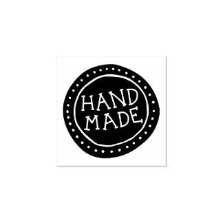 Hand getrokken grillige handgemaakt rubberstempel