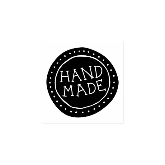 Hand getrokken grillige handgemaakt rubberstempel (Afrduk)