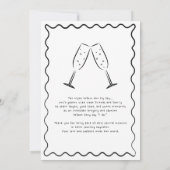 Hand getrokken grillige handgeschreven repetitie d kaart (Achterkant)