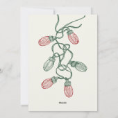 Hand getrokken grillige kerst boog Doodle foto Feestdagenkaart (Achterkant)