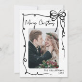 Hand getrokken grillige kerst feestdagenkaart (Voorkant)