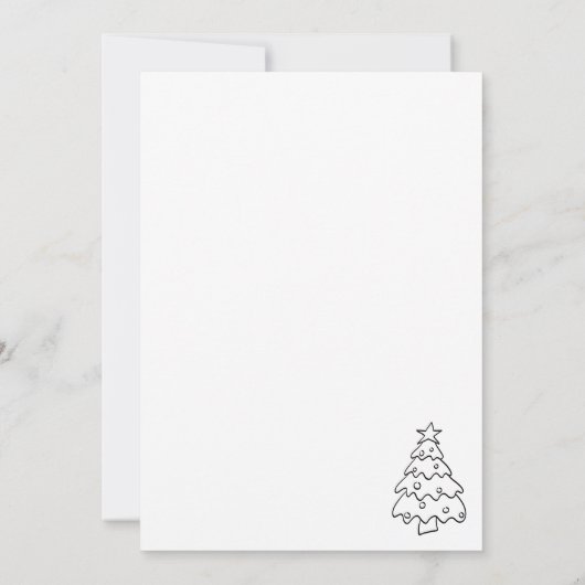 Hand getrokken grillige kerst koekje uitwisseling kaart (Achterkant)