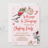 Hand getrokken grillige kerstfeest kaart (Voorkant)