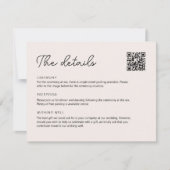 Hand getrokken grillige lint details met QR-code Kaart (Voorkant)