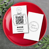 Hand getrokken grillige Logo Social Media QR Code Visitekaartje