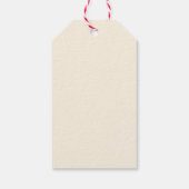 Hand getrokken grillige rode Doodle Kerstmis Cadeaulabel (Achterkant)