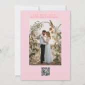 Hand getrokken grillige unieke eigenzinnige bruilo kaart (Achterkant)