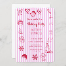 Hand getrokken grillige vakantie feest