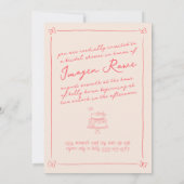 Hand getrokken grillige vlinder thema Vrijgezellen Kaart (Achterkant)