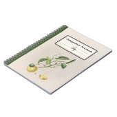 Hand getrokken groeiende citroenen gepersonaliseer notitieboek (Linkerzijde)