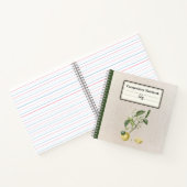 Hand getrokken groeiende citroenen samenstelling g notitieboek (Binnen)