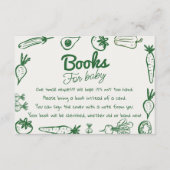 Hand getrokken groen lokaal geteeld boek aanvraag informatiekaartje (Voorkant)