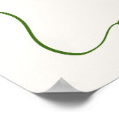 Hand getrokken groene bruids brunch welkomstbord poster (Hoek)