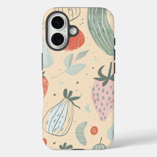 Hand getrokken Groenten Case-Mate iPhone Case (Achterkant)