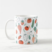 Hand getrokken Groenten Koffiemok (Links)